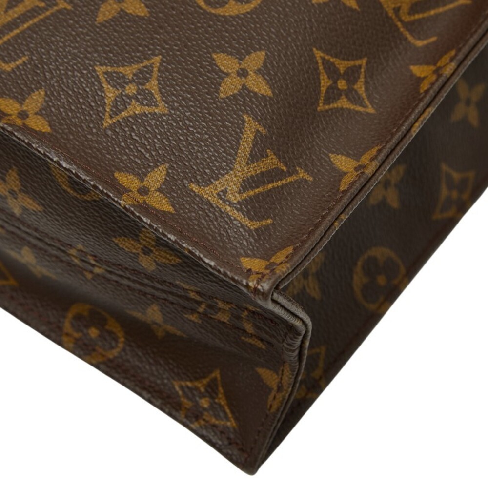 LOUIS VUITTON Authentic Brown Monogram Leather Tote Bag - Picture 5 of 14